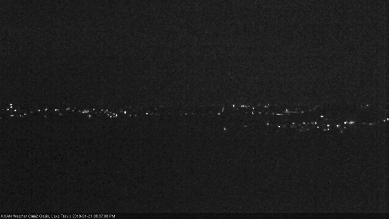 Lake Travis webcam, January 21, 2019 7:40 PM CT