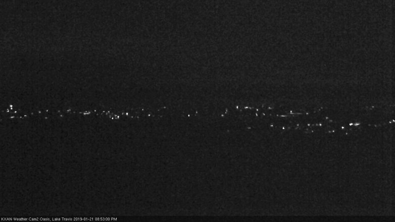 Lake Travis webcam, January 21, 2019 7:55 PM CT