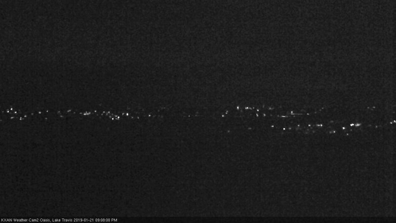 Lake Travis webcam, January 21, 2019 8:10 PM CT