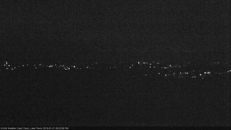 Lake Travis webcam, January 21, 2019 8:25 PM CT