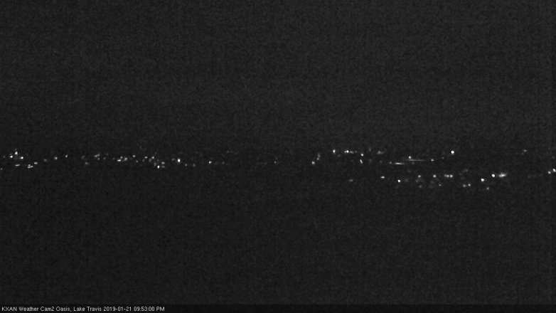 Lake Travis webcam, January 21, 2019 8:55 PM CT