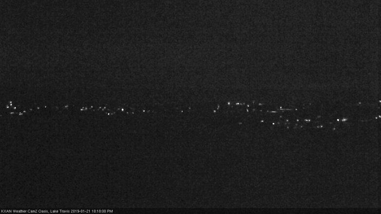 Lake Travis webcam, January 21, 2019 9:20 PM CT