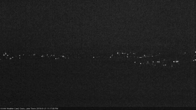 Lake Travis webcam, January 21, 2019 10:20 PM CT