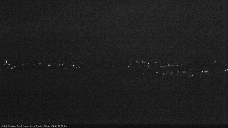 Lake Travis webcam, January 21, 2019 10:25 PM CT