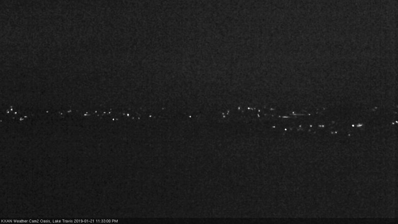 Lake Travis webcam, January 21, 2019 10:35 PM CT