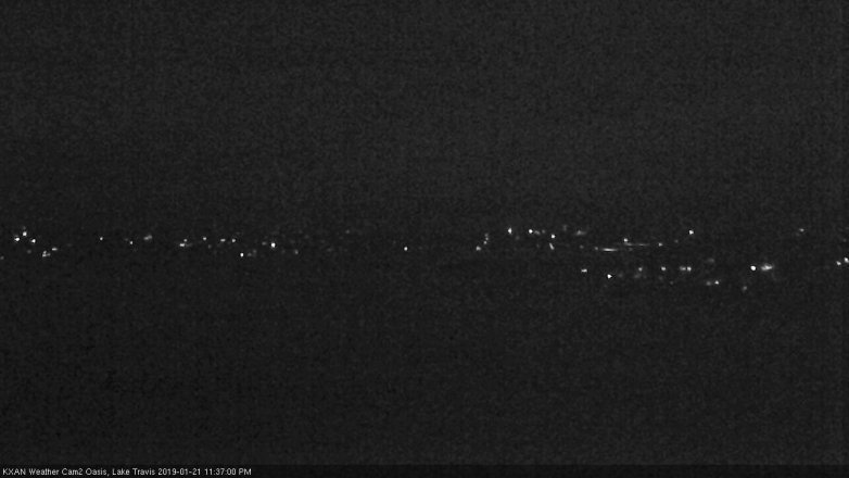 Lake Travis webcam, January 21, 2019 10:40 PM CT