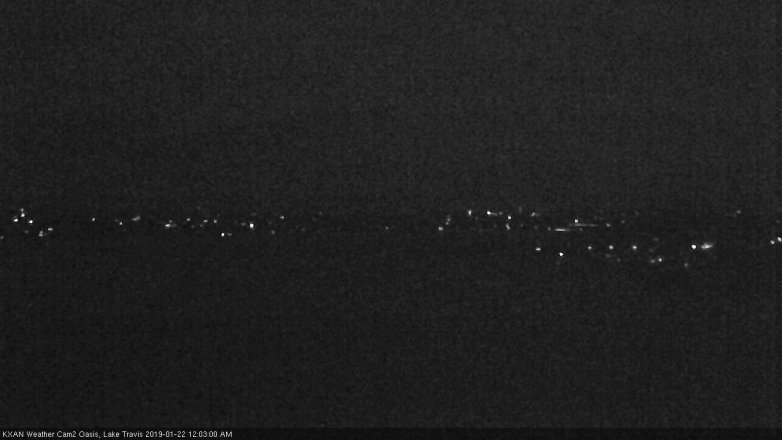 Lake Travis webcam, January 21, 2019 11:05 PM CT