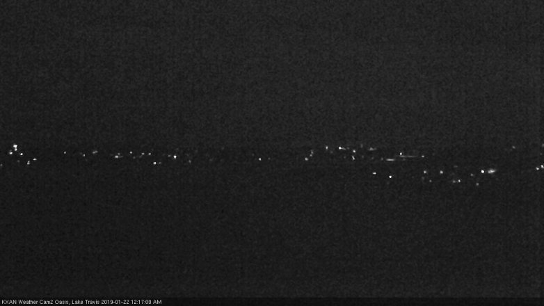Lake Travis webcam, January 21, 2019 11:20 PM CT