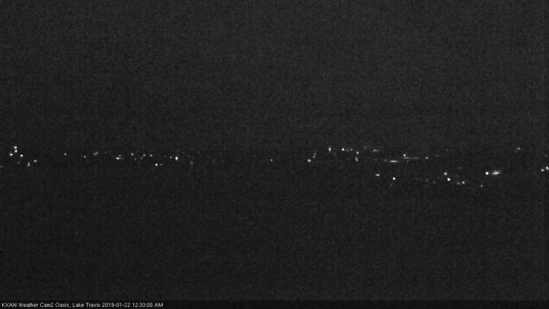 Lake Travis webcam, January 21, 2019 11:35 PM CT