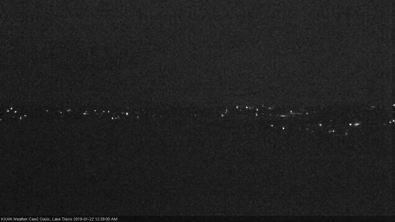Lake Travis webcam, January 21, 2019 11:40 PM CT