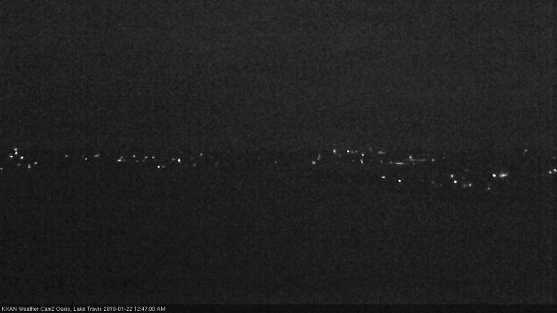 Lake Travis webcam, January 21, 2019 11:50 PM CT