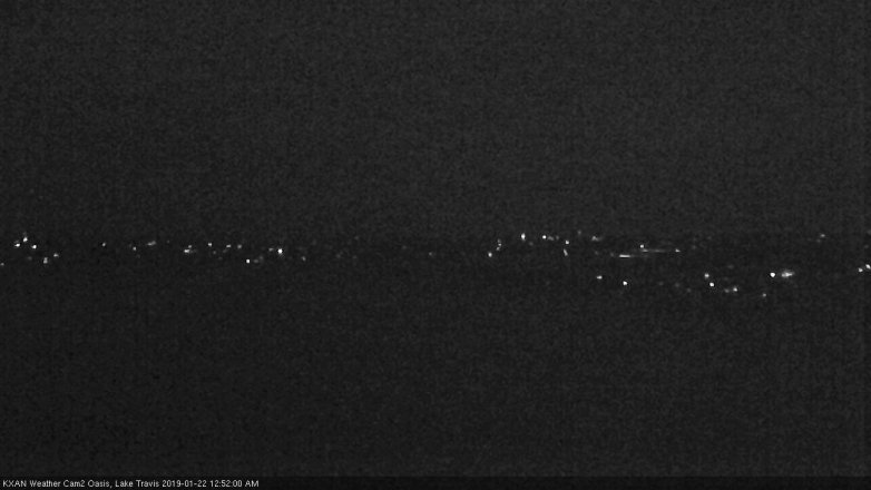 Lake Travis webcam, January 21, 2019 11:55 PM CT