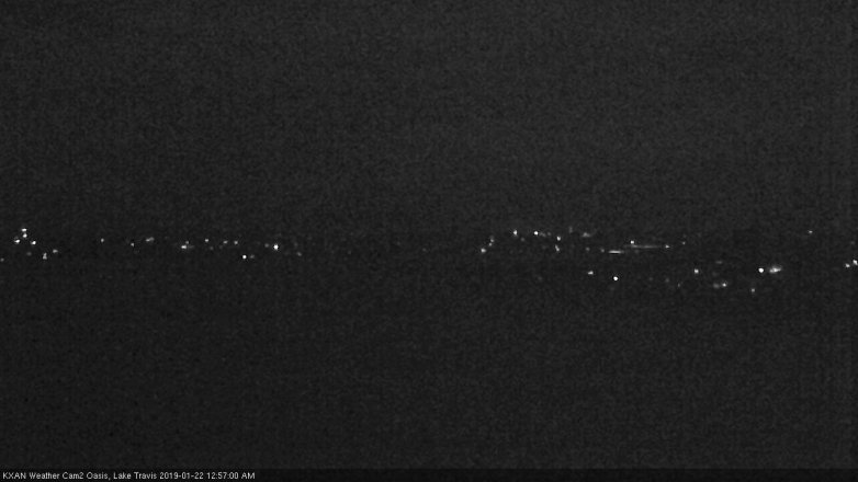 Lake Travis webcam, January 21, 2019 12:00 AM CT