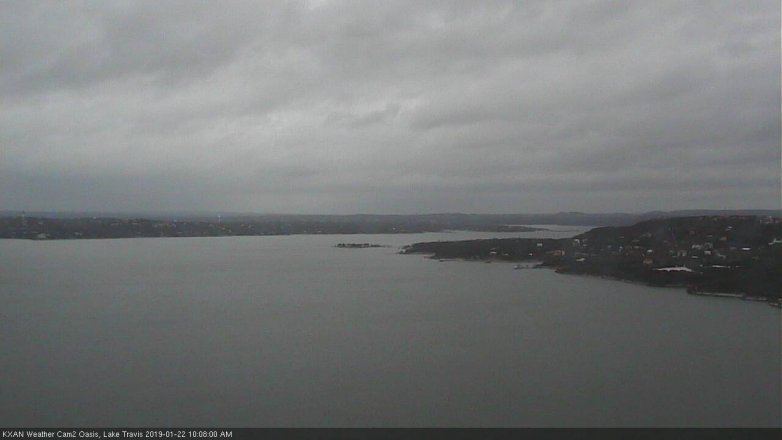 Lake Travis webcam, January 22, 2019 9:10 AM CT
