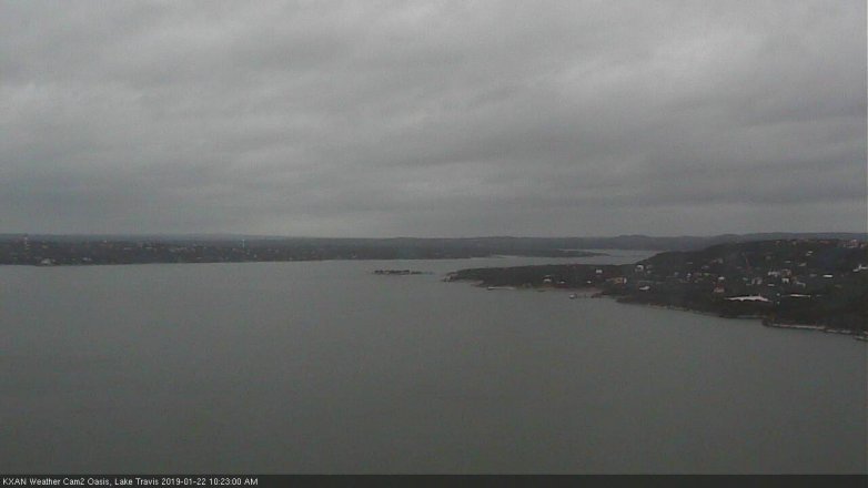 Lake Travis webcam, January 22, 2019 9:25 AM CT