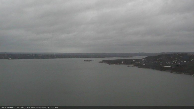Lake Travis webcam, January 22, 2019 9:30 AM CT