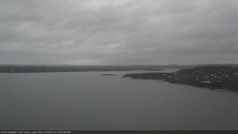 Lake Travis webcam, January 22, 2019 9:35 AM CT
