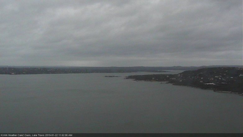 Lake Travis webcam, January 22, 2019 10:05 AM CT