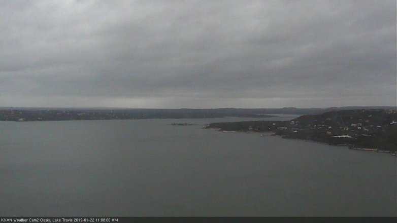 Lake Travis webcam, January 22, 2019 10:10 AM CT