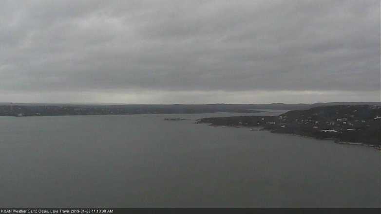 Lake Travis webcam, January 22, 2019 10:15 AM CT