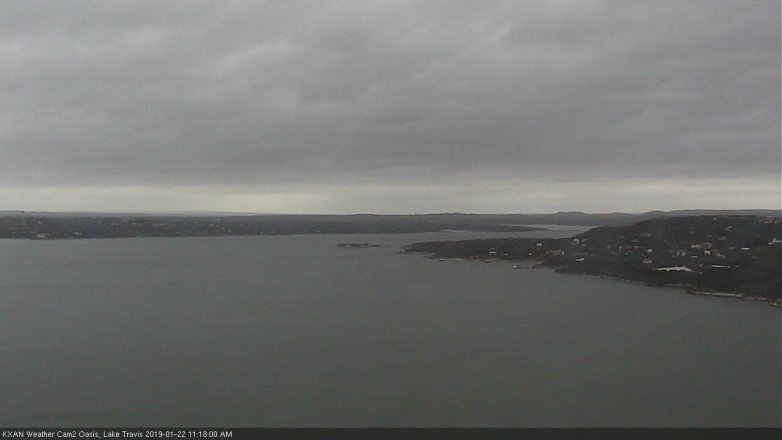 Lake Travis webcam, January 22, 2019 10:20 AM CT