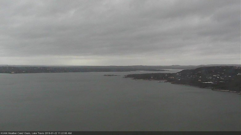 Lake Travis webcam, January 22, 2019 10:25 AM CT