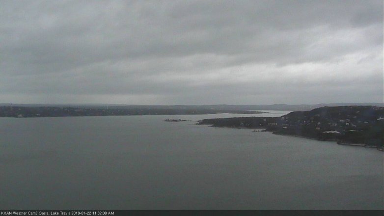 Lake Travis webcam, January 22, 2019 10:35 AM CT