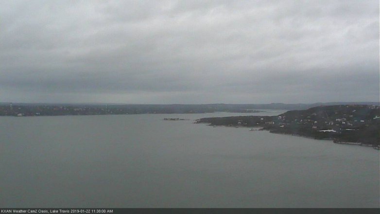 Lake Travis webcam, January 22, 2019 10:40 AM CT