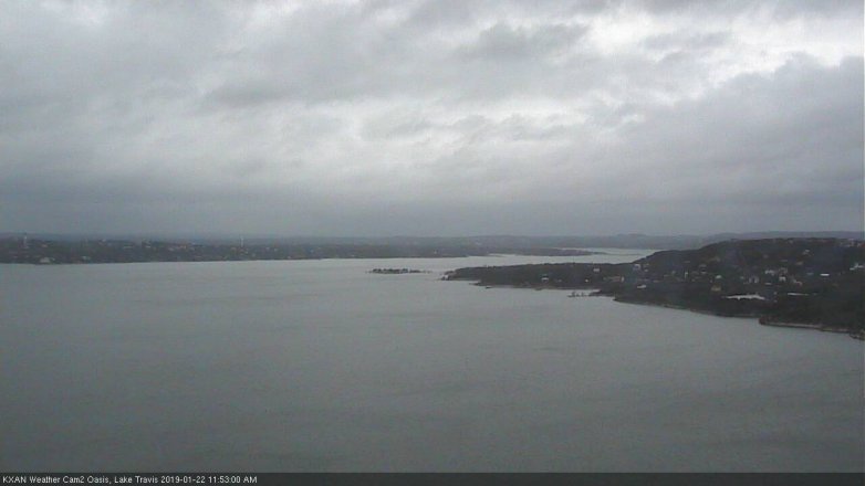 Lake Travis webcam, January 22, 2019 10:55 AM CT