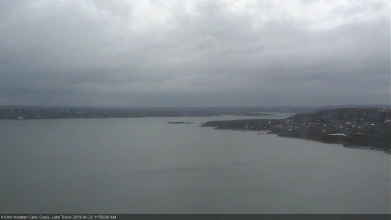 Lake Travis webcam, January 22, 2019 11:00 AM CT