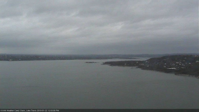 Lake Travis webcam, January 22, 2019 11:05 AM CT