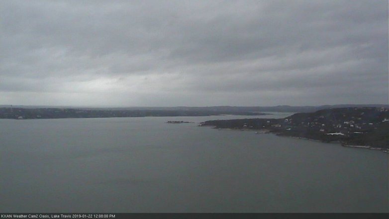 Lake Travis webcam, January 22, 2019 11:10 AM CT