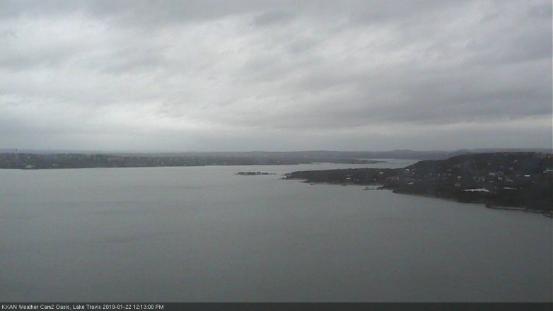 Lake Travis webcam, January 22, 2019 11:15 AM CT