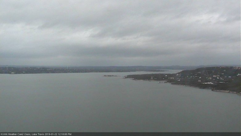 Lake Travis webcam, January 22, 2019 11:20 AM CT