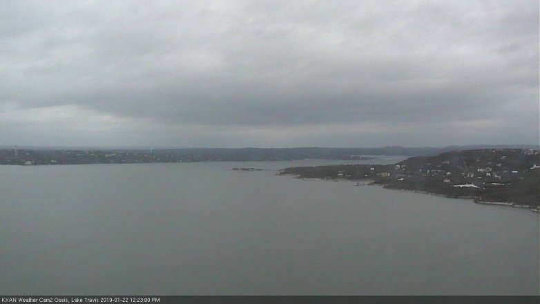 Lake Travis webcam, January 22, 2019 11:25 AM CT
