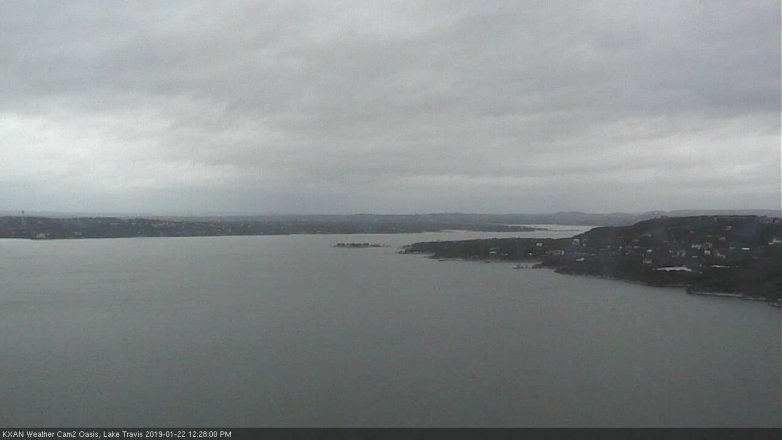 Lake Travis webcam, January 22, 2019 11:30 AM CT