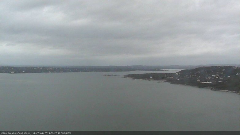Lake Travis webcam, January 22, 2019 11:35 AM CT