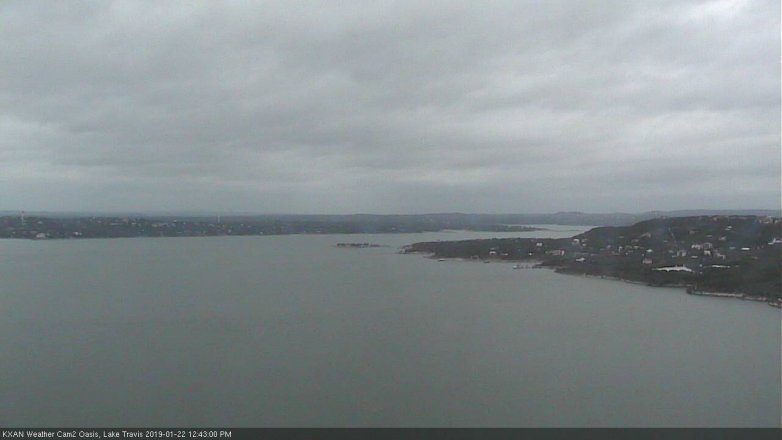 Lake Travis webcam, January 22, 2019 11:45 AM CT