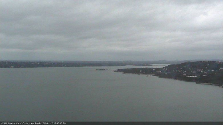 Lake Travis webcam, January 22, 2019 11:50 AM CT