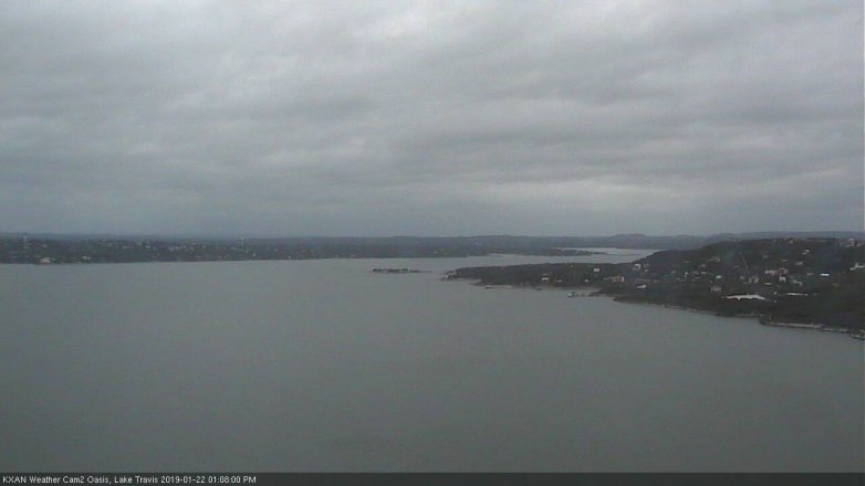 Lake Travis webcam, January 22, 2019 12:10 PM CT