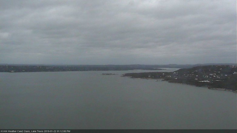 Lake Travis webcam, January 22, 2019 12:15 PM CT
