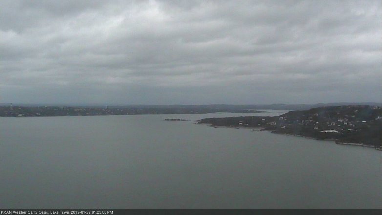 Lake Travis webcam, January 22, 2019 12:25 PM CT