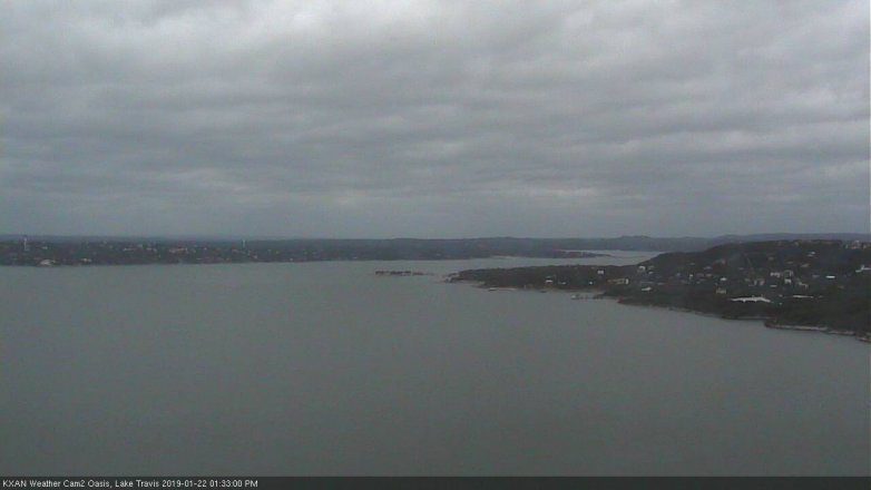 Lake Travis webcam, January 22, 2019 12:35 PM CT