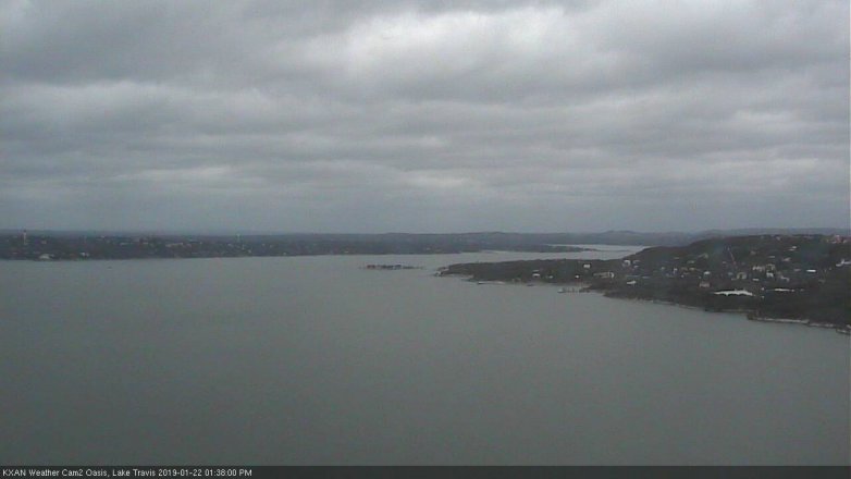 Lake Travis webcam, January 22, 2019 12:40 PM CT