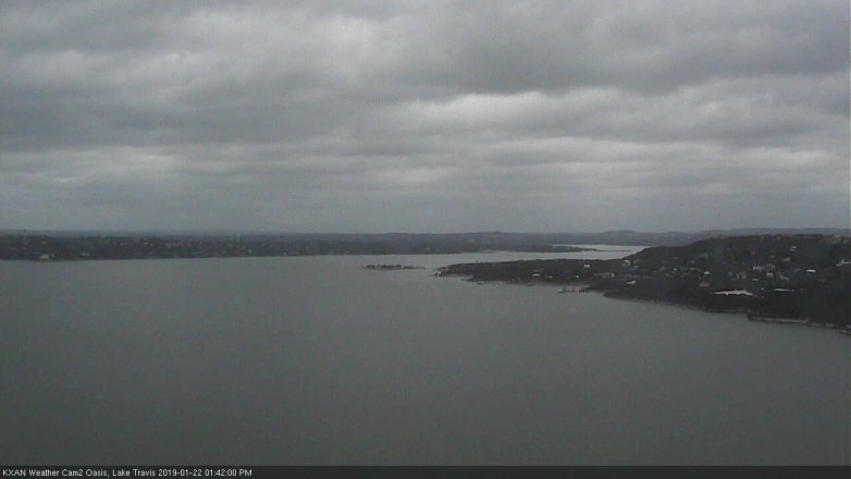 Lake Travis webcam, January 22, 2019 12:45 PM CT