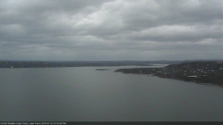 Lake Travis webcam, January 22, 2019 12:55 PM CT