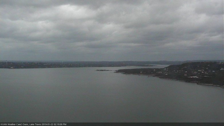 Lake Travis webcam, January 22, 2019 1:20 PM CT