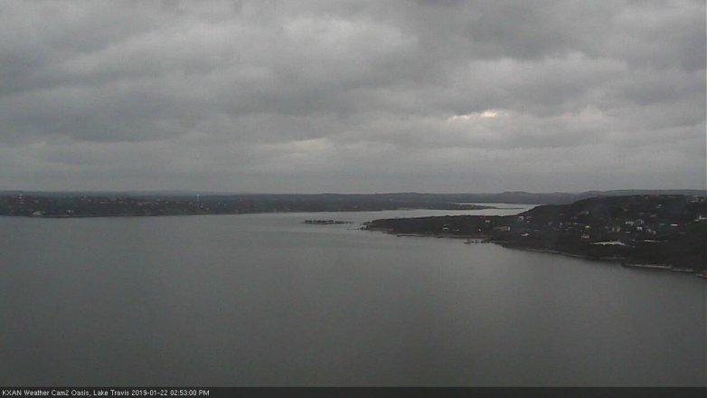 Lake Travis webcam, January 22, 2019 1:55 PM CT