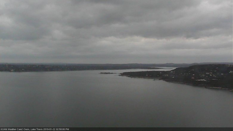 Lake Travis webcam, January 22, 2019 2:00 PM CT
