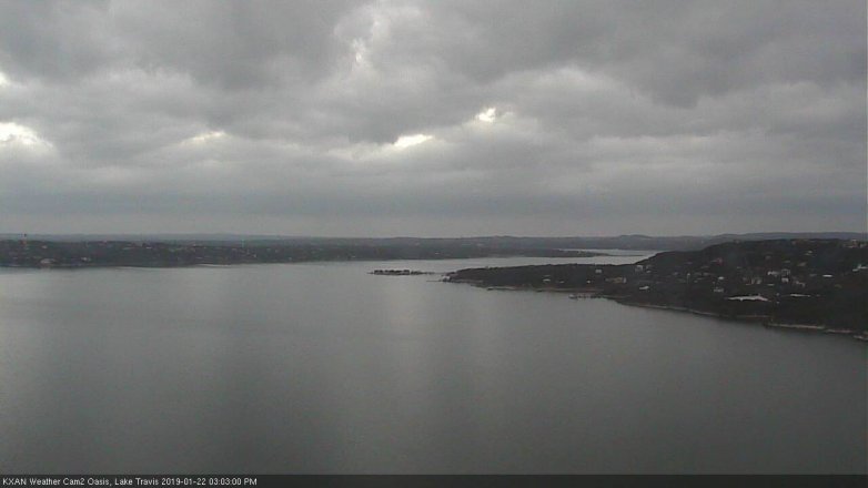 Lake Travis webcam, January 22, 2019 2:05 PM CT
